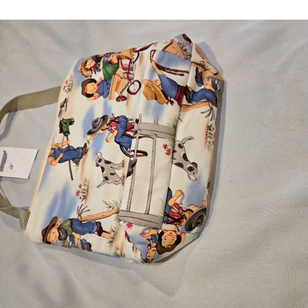 Handmade 100% Cotton Tote and Mini Bag "Little Cowgirls, Little Cowpokes" fabric - Picture 5 of 12